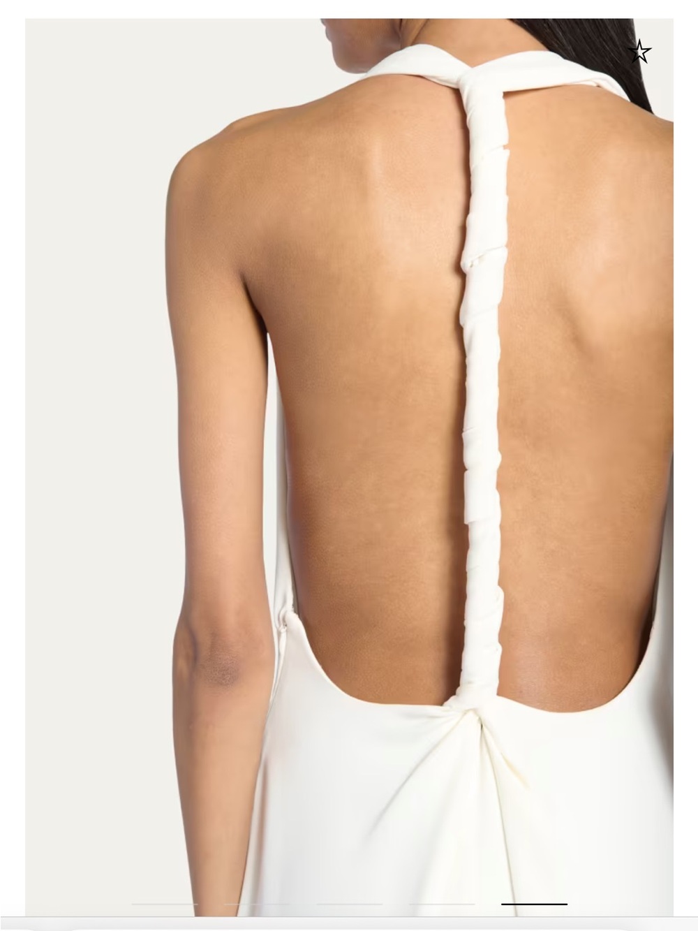 PROENZA SCHOULER White Backless Halter Maxi Dress - Picture 5 of 5
